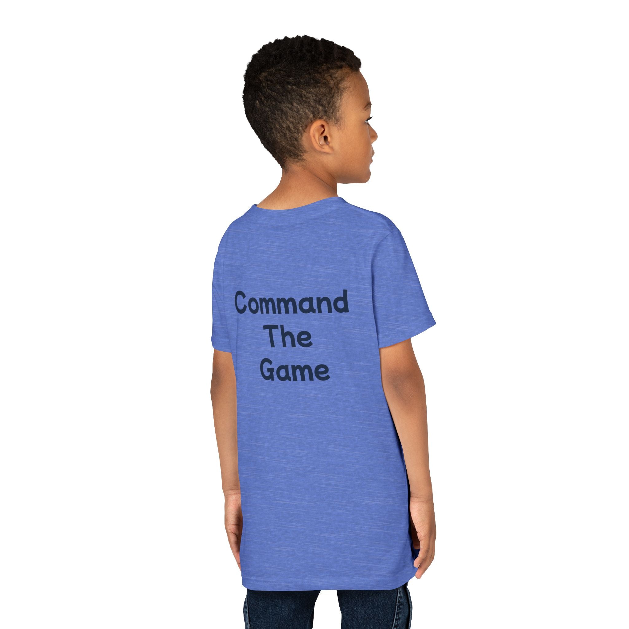 Titans Signature Youth Tee-Navy Logo "Command The Game"