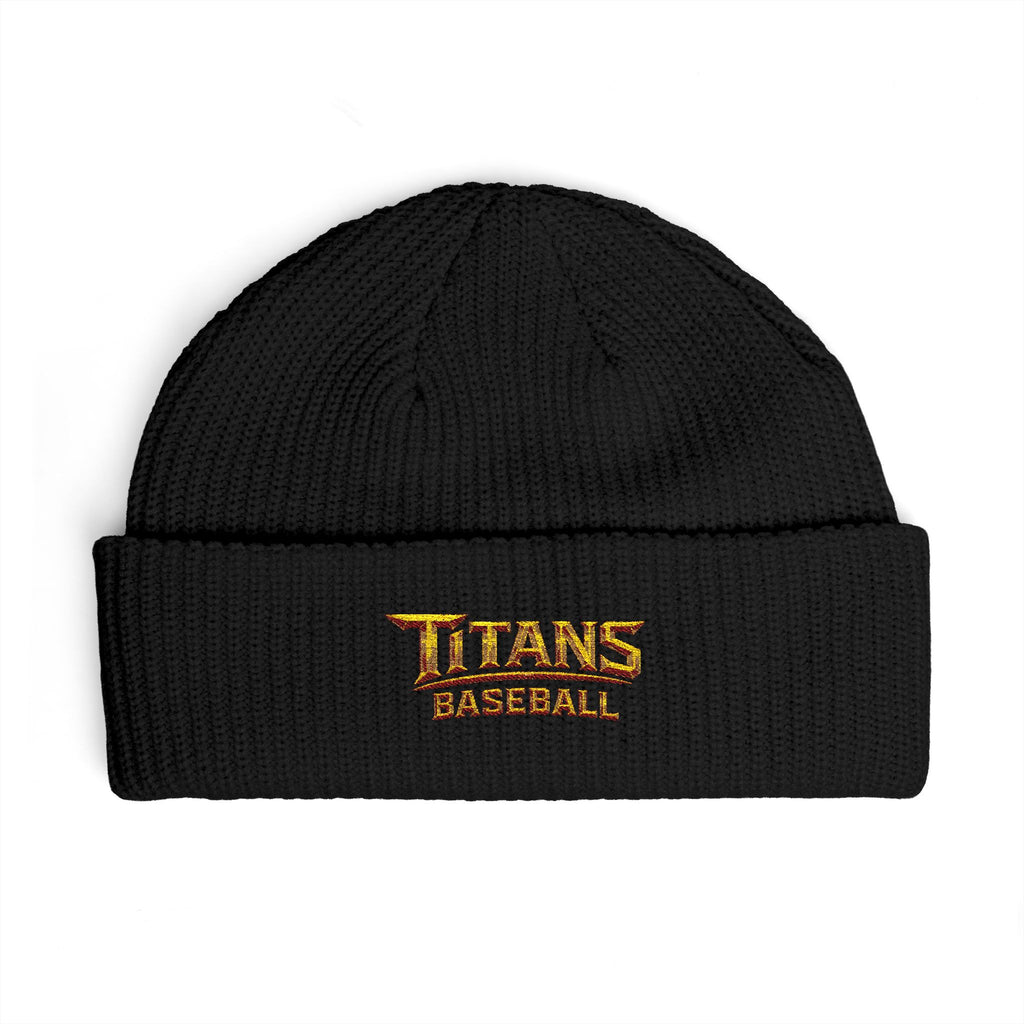 Titans Signature Cuff Beanie-Gold Logo