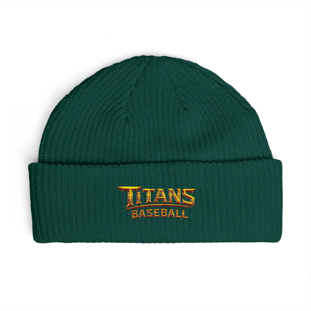 Titans Signature Cuff Beanie-Gold Logo