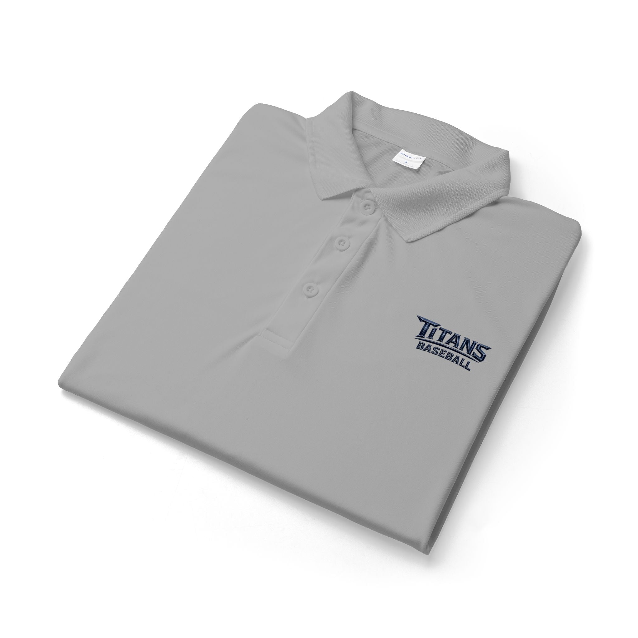 Titans Signature Men's Performance Polo-Navy Logo