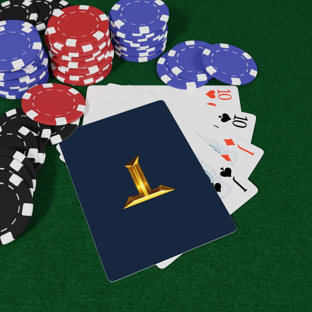 Titans Poker Playing Cards-Gold T Logo