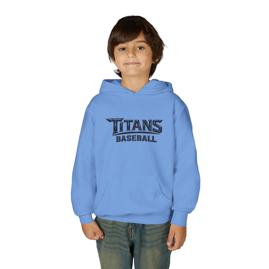 Titans Signature Youth Hoodie-Blue Logo