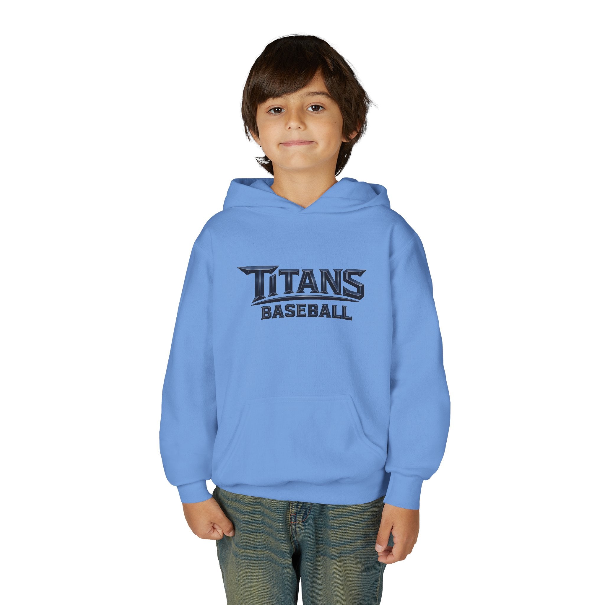 Titans Signature Youth Hoodie-Blue Logo