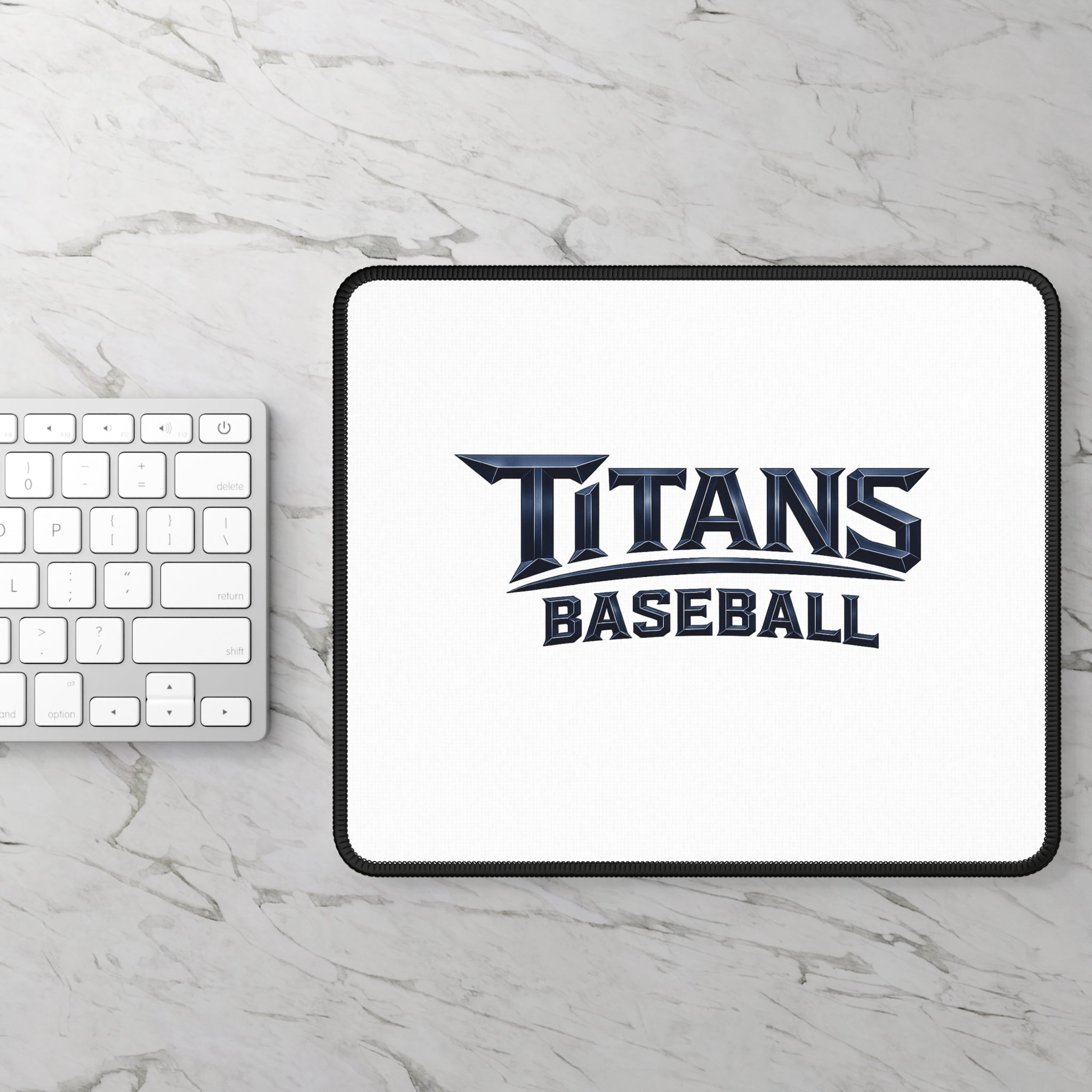 Titan Signature Gaming Mouse Pad-Navy Logo