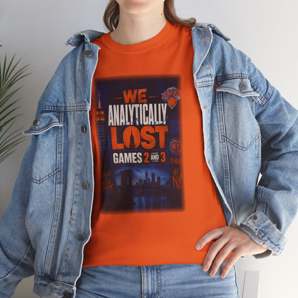 New York Knicks "We Analytically Lost Games 2 & 3" T-Shirt