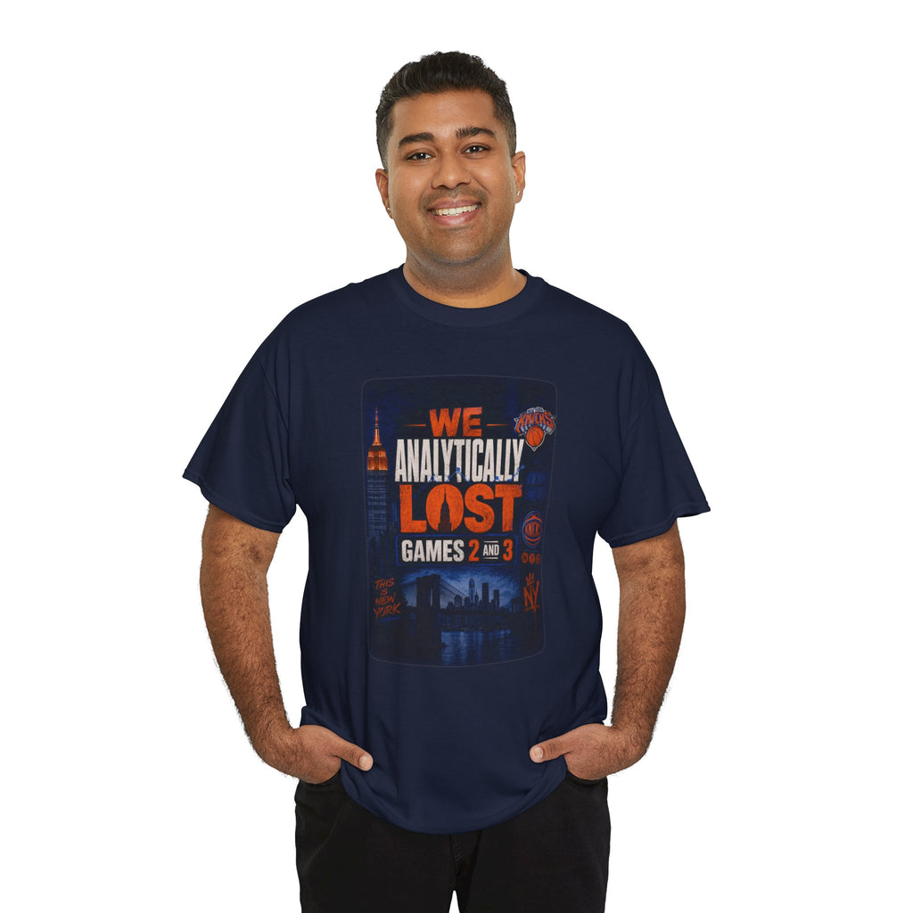 New York Knicks "We Analytically Lost Games 2 & 3" T-Shirt
