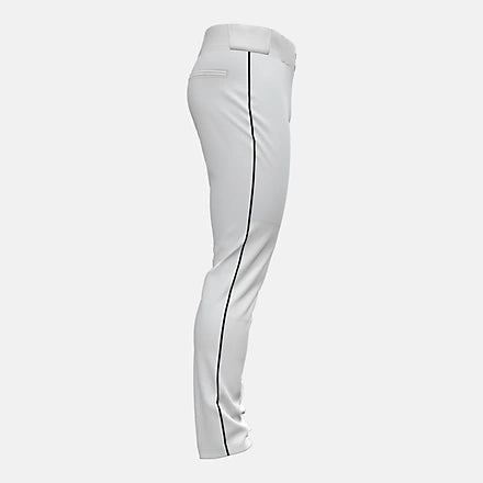 Titan Performance White Baseball Pants With Navy Piping