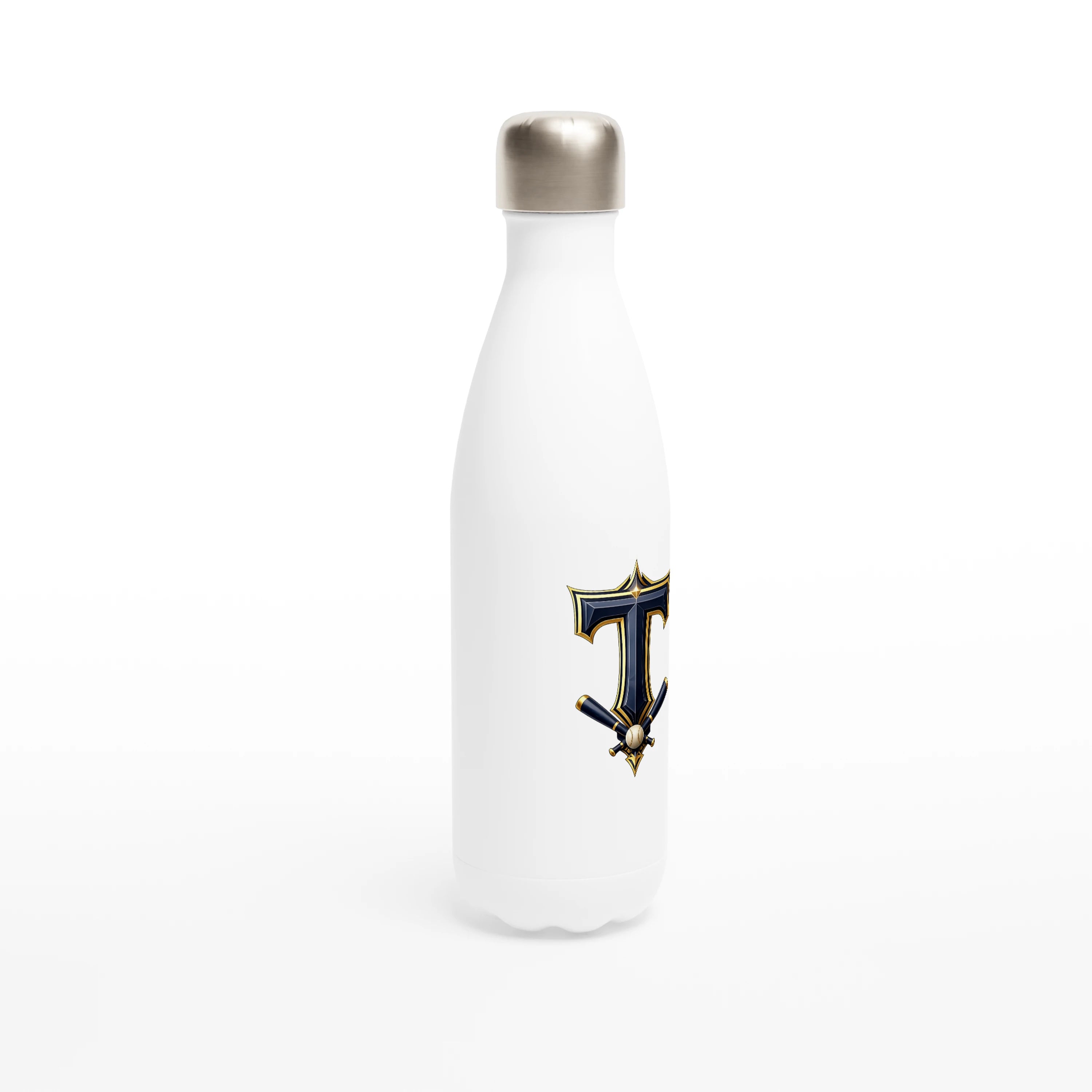 Titans White 17oz Stainless Steel Water Bottle