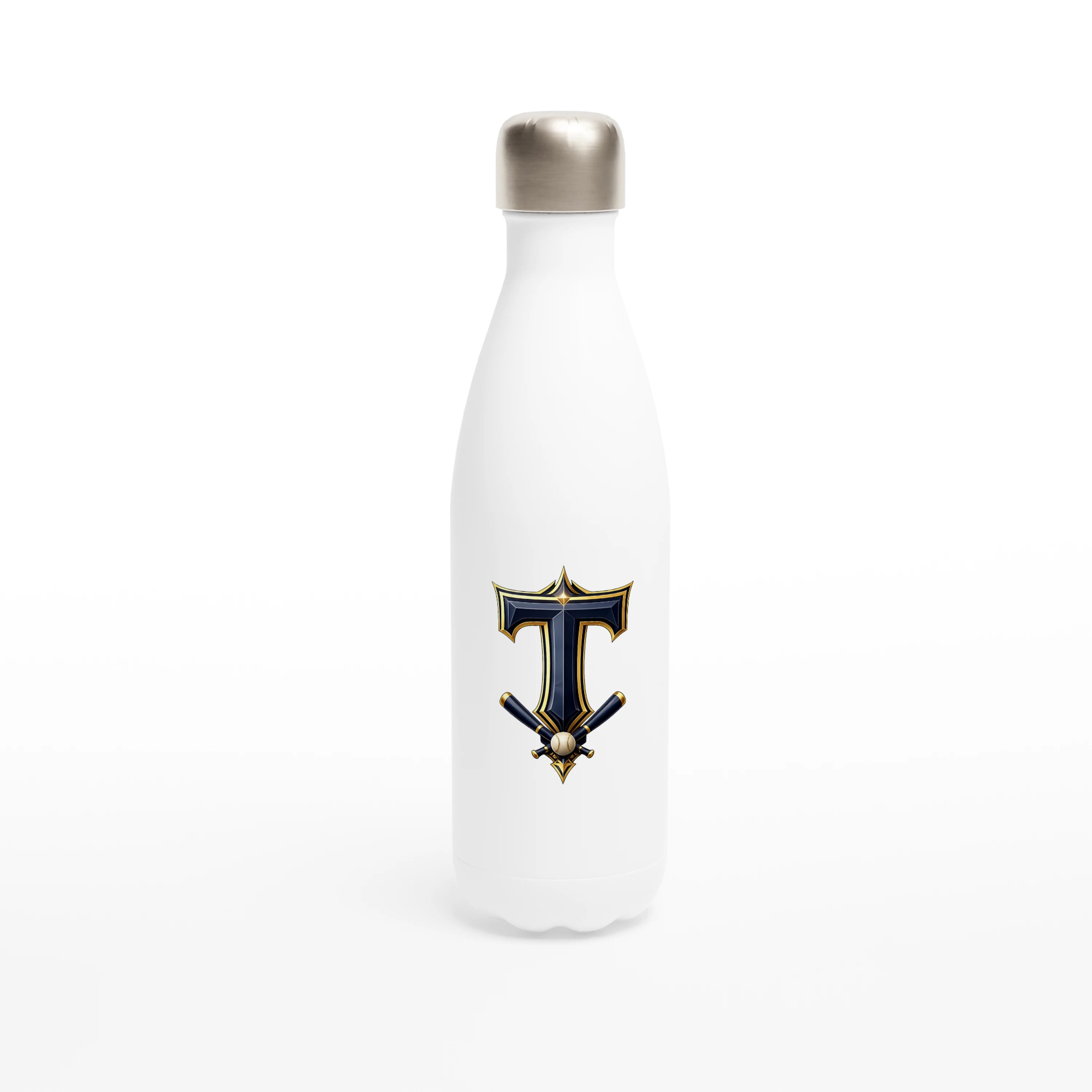 Titans White 17oz Stainless Steel Water Bottle